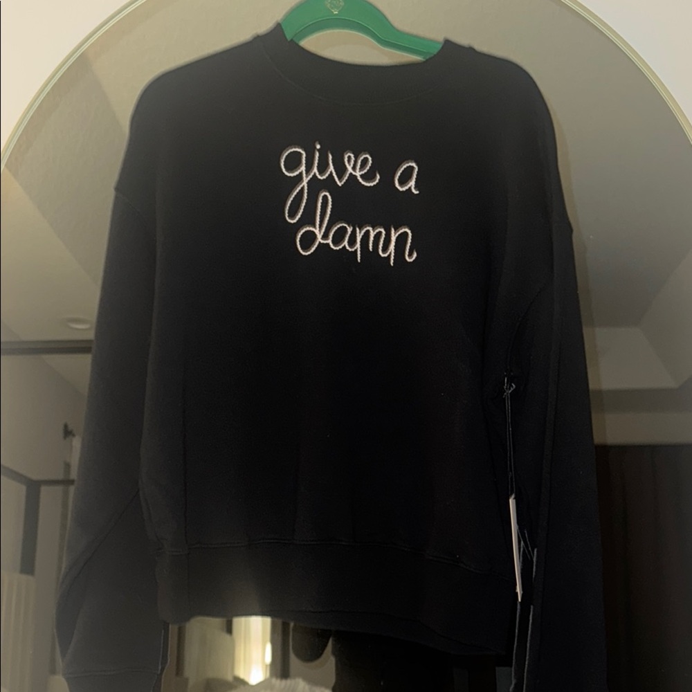 Black 'Give a Damn' Sweatshirt